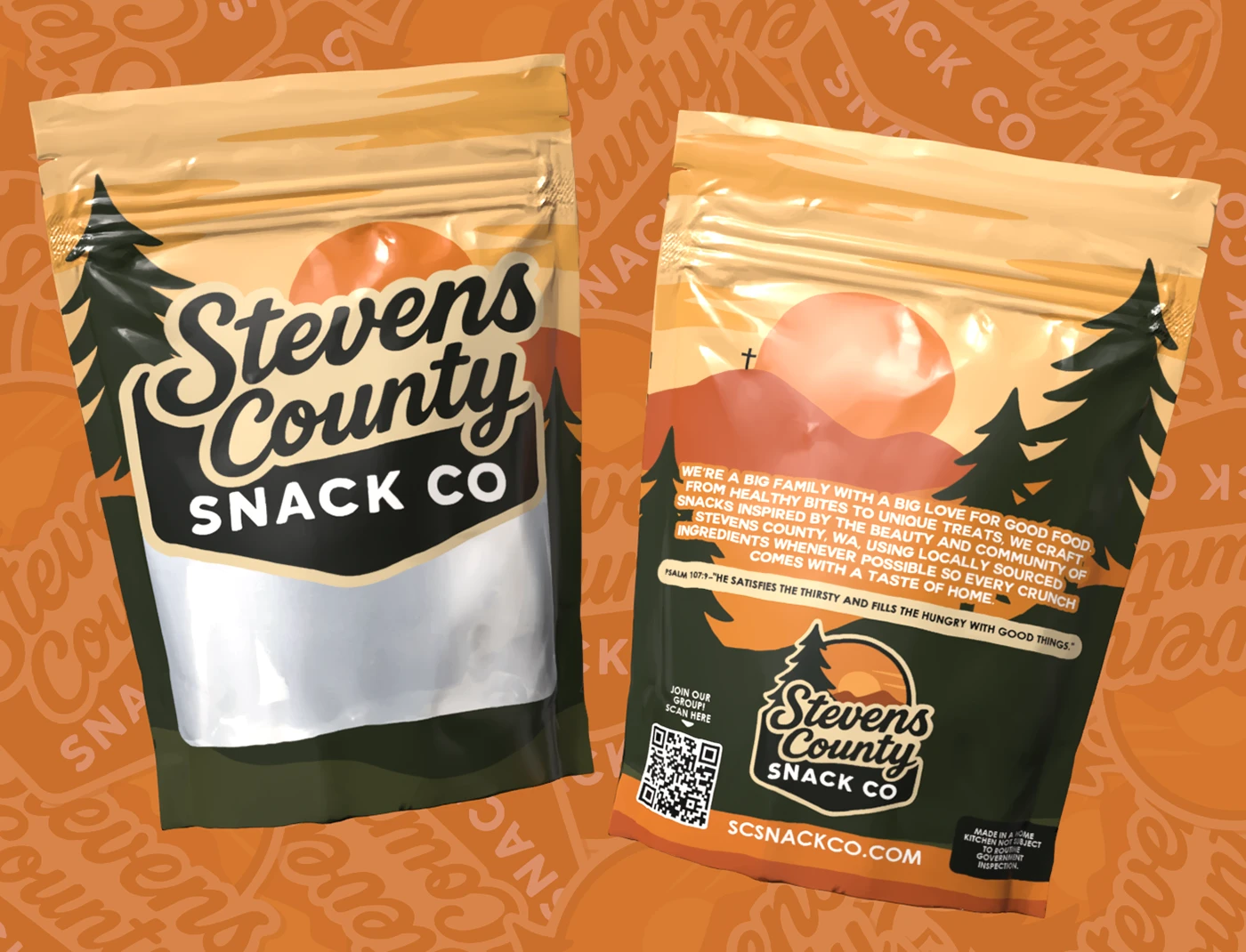 Stevens County Snack Co. candy packaging design from Jessica Trimm’s portfolio