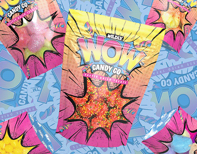 WOW Candy Co. packaging from Jessica Trimm’s portfolio